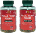 Omega 3 Fish Oil 1000mg 60 Capsules Pack of 2 W907