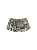 Distressed Denim Shorts H17756