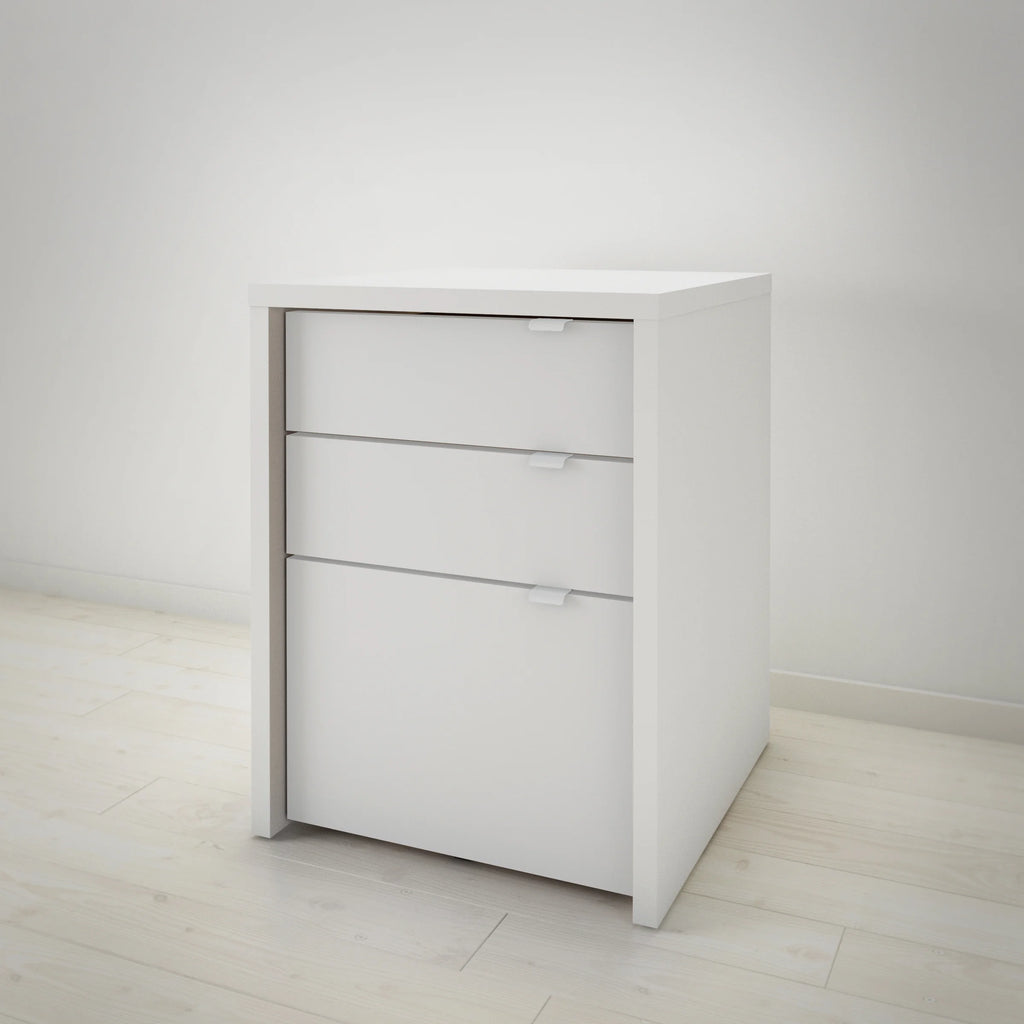 3 Piece Home Office Set Natural Maple & White Y921436