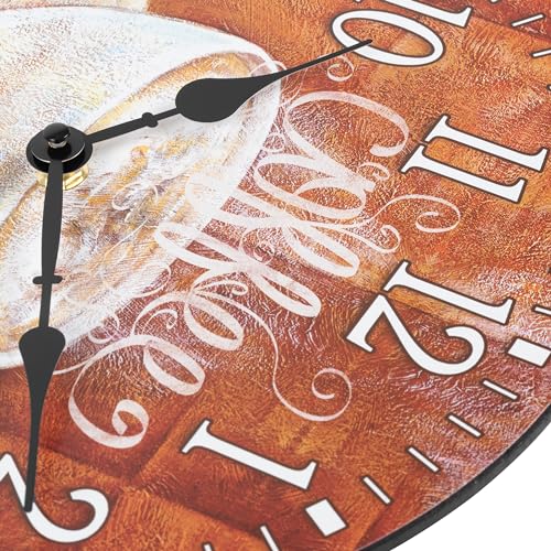 12-Inch Round Coffee Analog Wall Clock Z91172