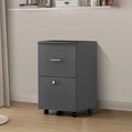 Dark Gray 2 Drawer Rolling File Cabinet N13354