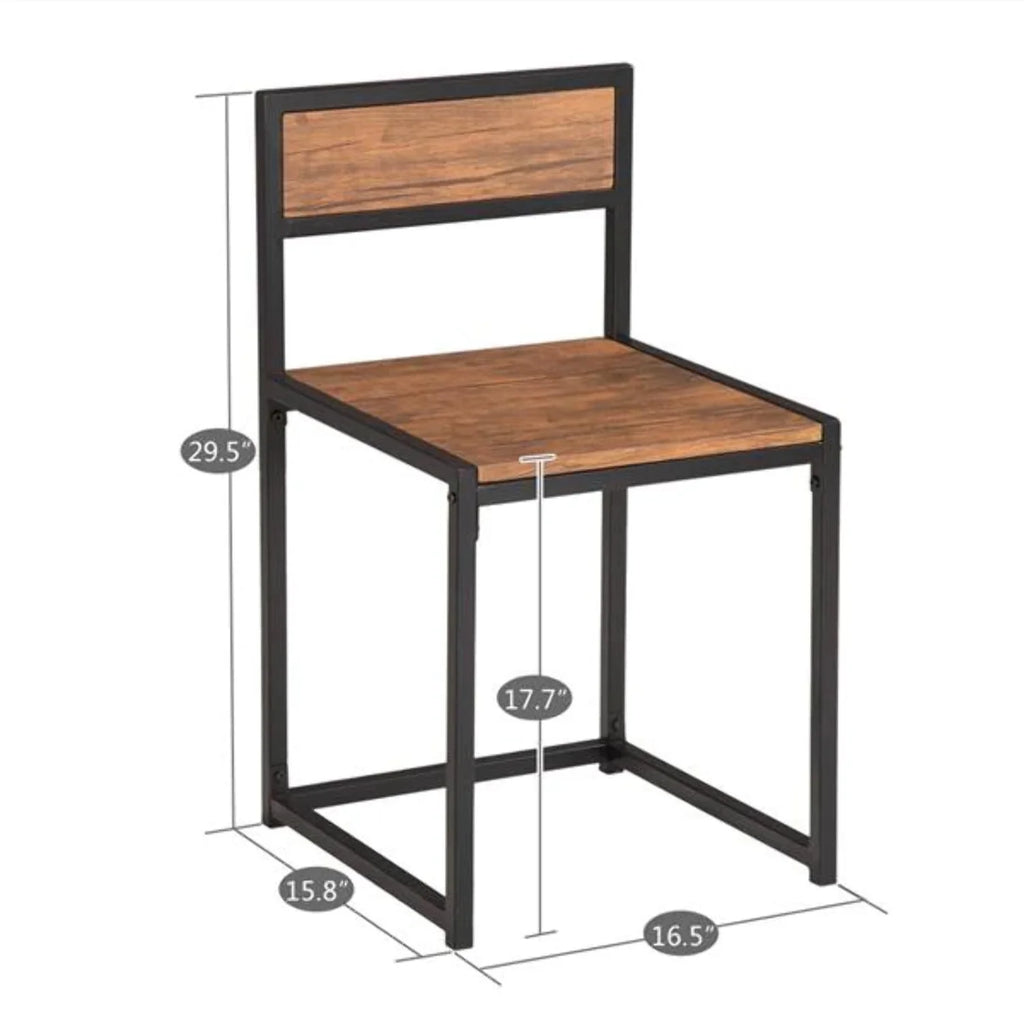 Wood Breakfast Table and Chair Three-Piece R7446