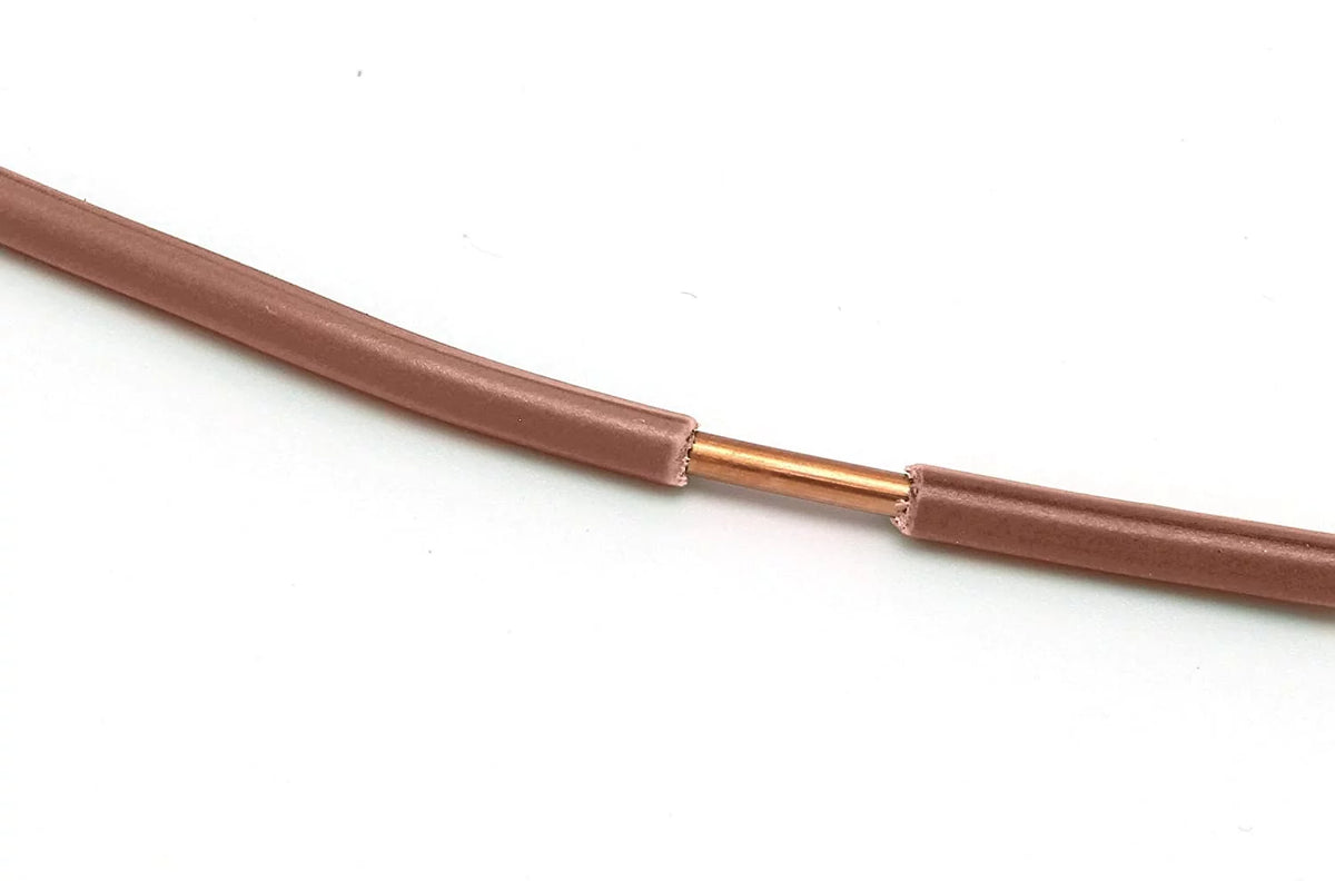 150 Feet Insulated Solid Copper THHN THWN Wire 14 AWG Brown B160529