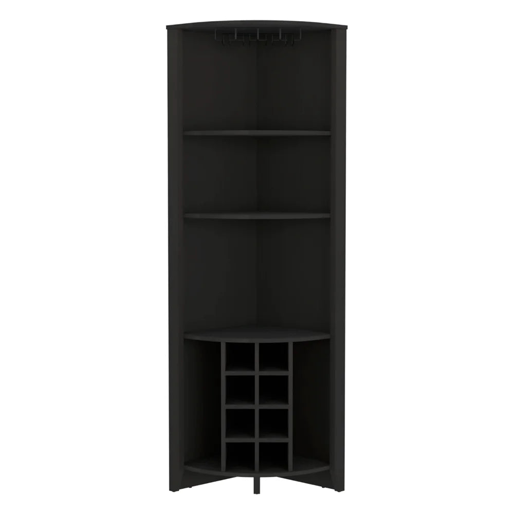 Dark Brown Corner Bar Cabinet N77941