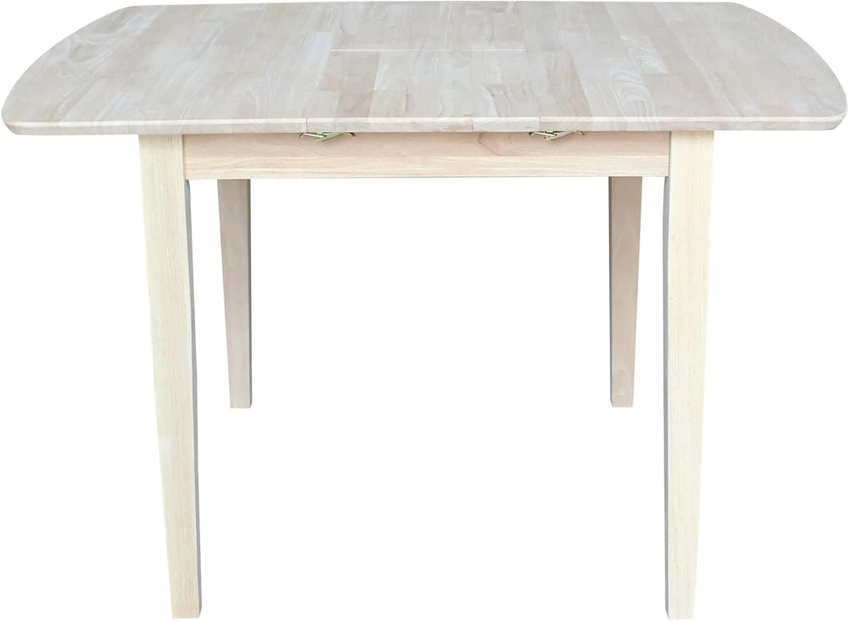 Unfinished Shaker Leg Dining Table With Extension B682263