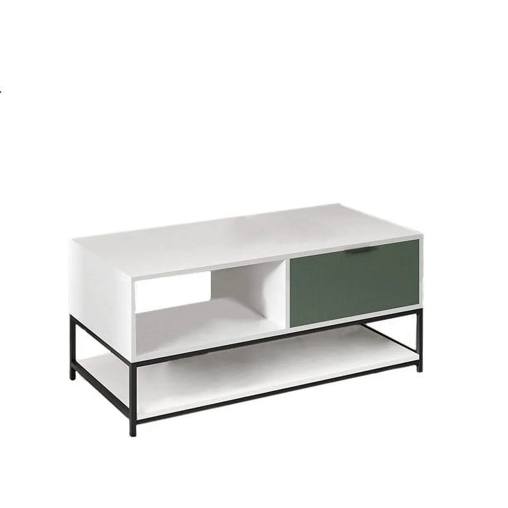 Wood Coffee Table with Steel Frame G642506