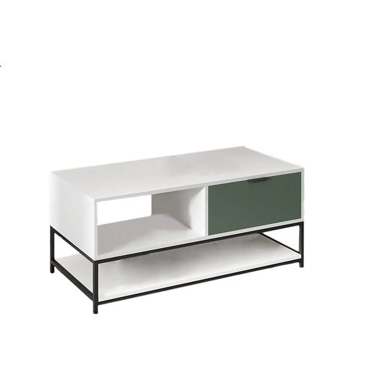 Wood Coffee Table with Steel Frame G642506