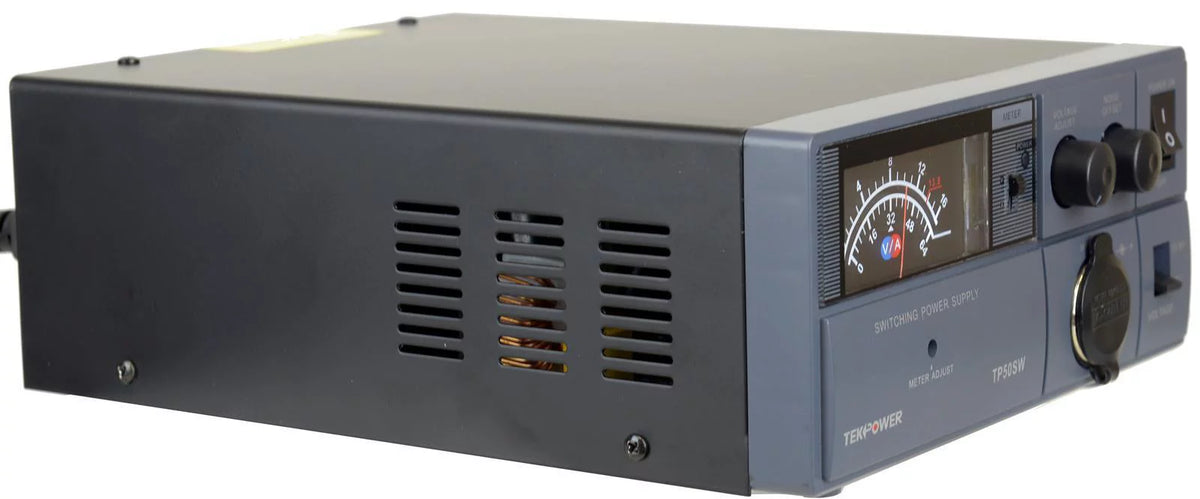 50 Amp 13.8V Analog DC Power Supply with Cigarette Plug O540227