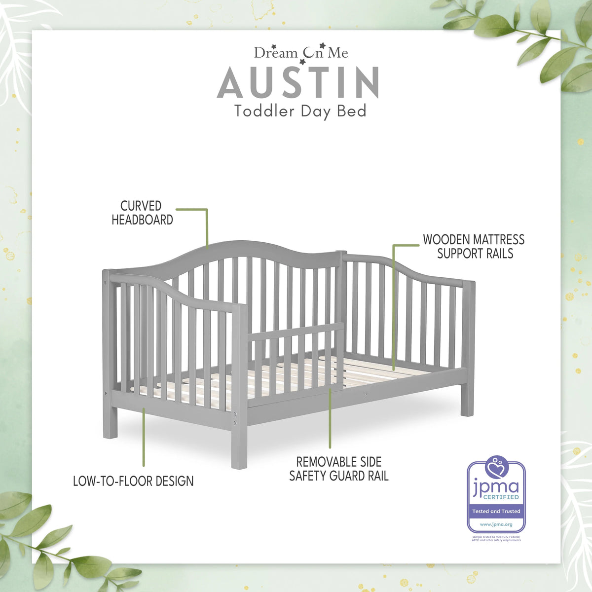 Pebble Grey Toddler Day Bed G57245