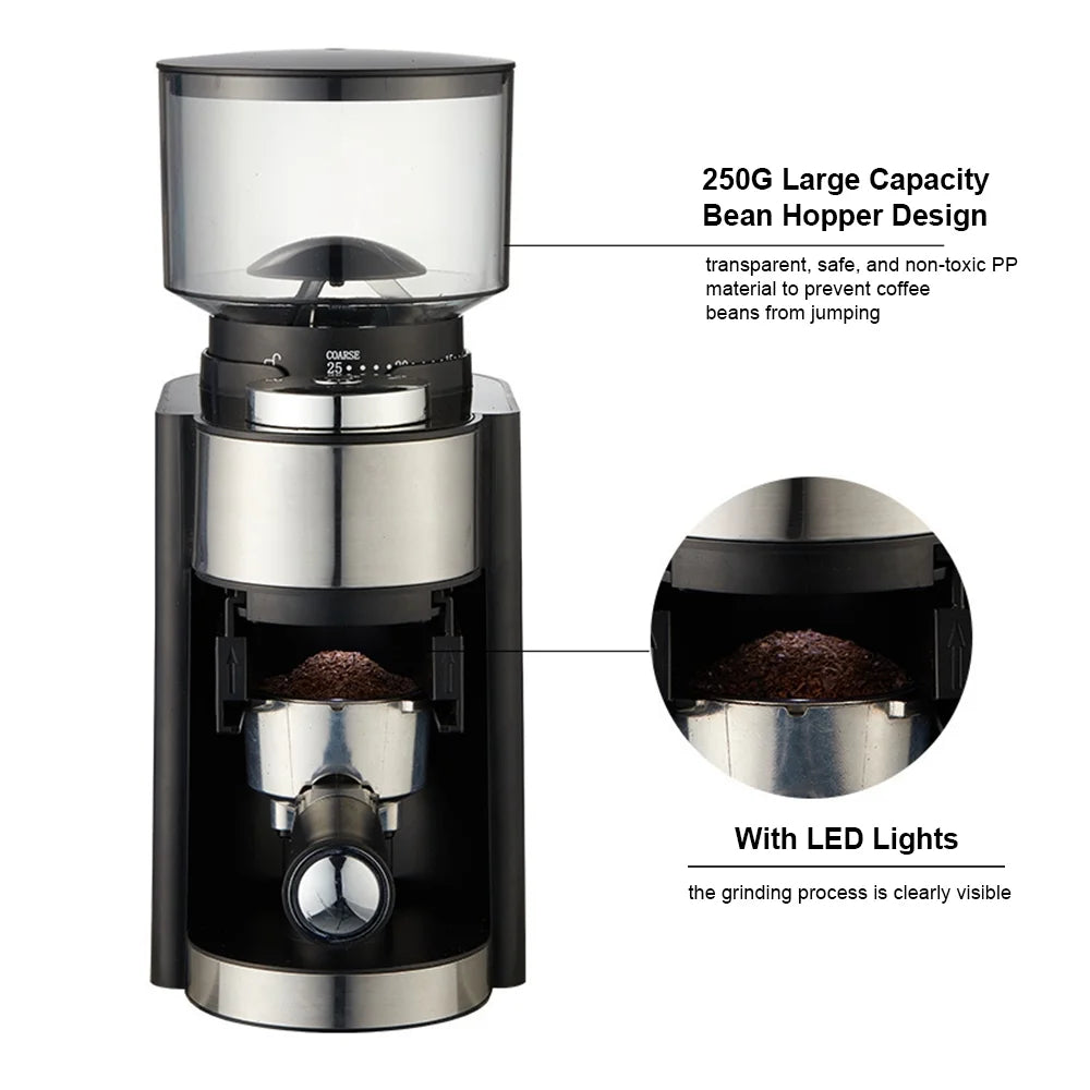 Electric Burr Coffee Grinder 25 Grind Setting Black F6801
