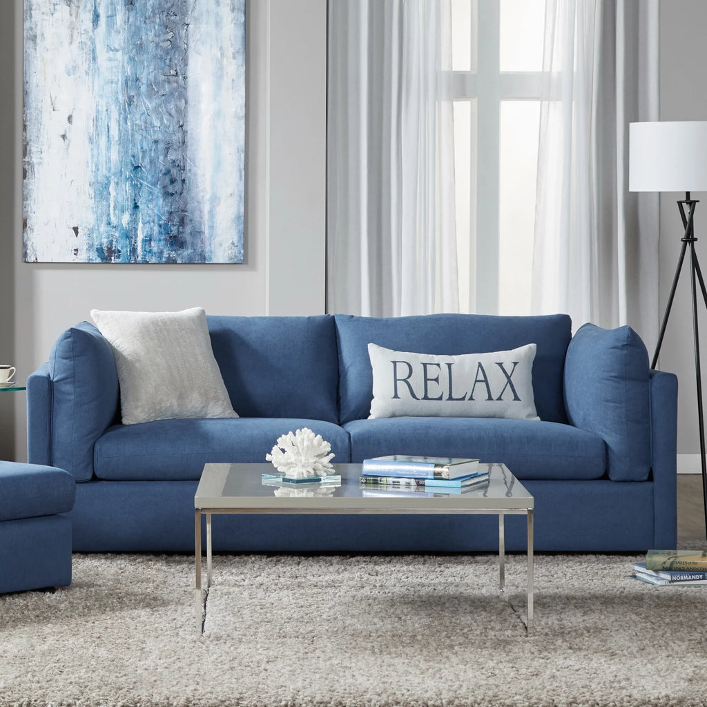 Navy Fabric Sofa P178