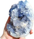 Raw Blue Celestite Crystal Geode Mineral Specimens 500~600g C40392