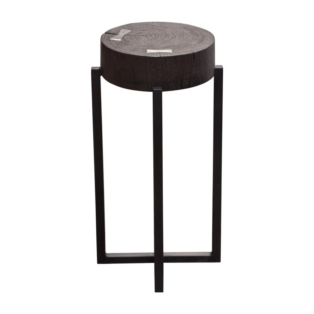 Espresso Accent Table with Mango Wood Top I66992