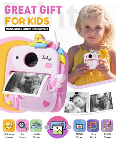 Instant Print Kids Camera with Silicone Cover N196951