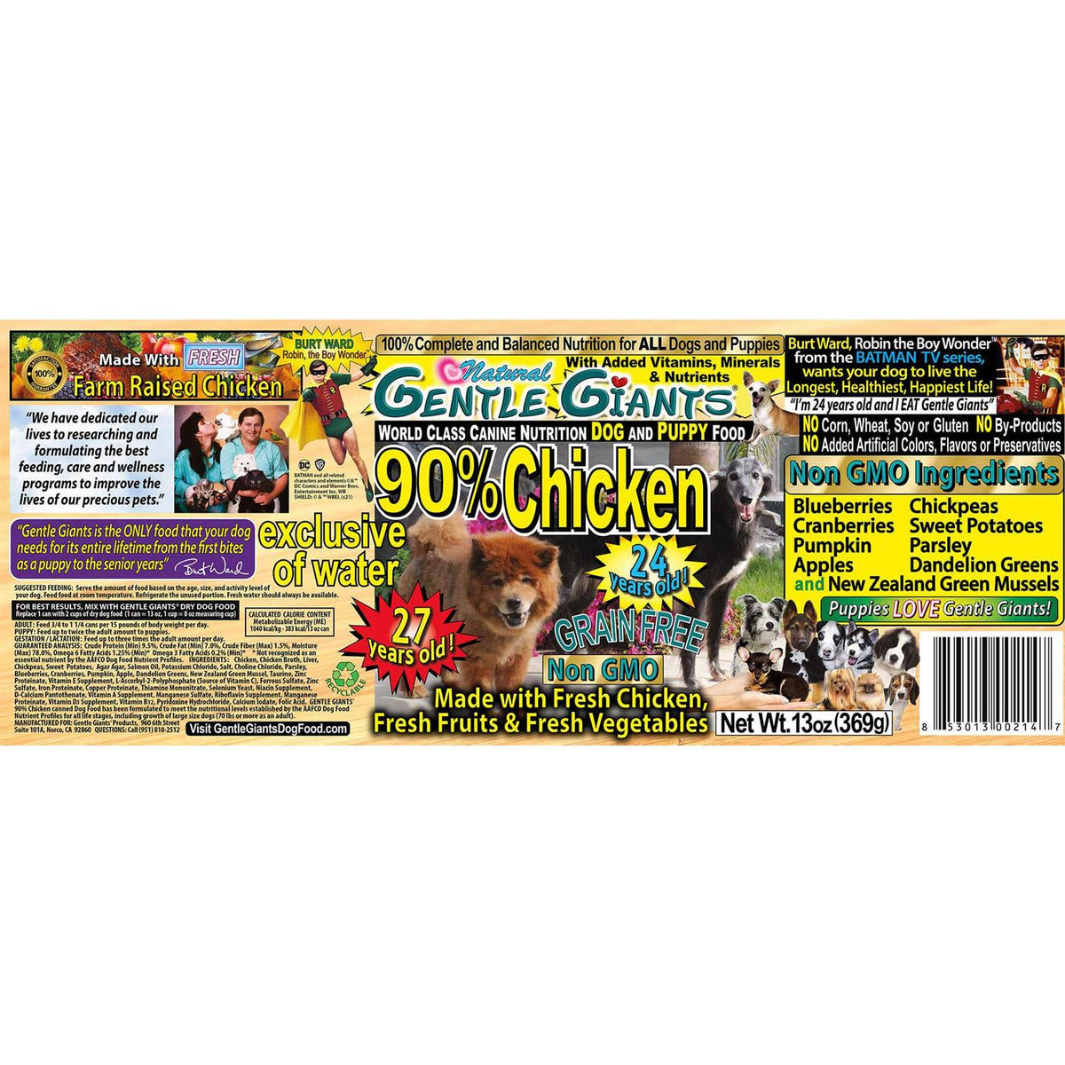 Grain Free Wet Dog Food Chicken R777310