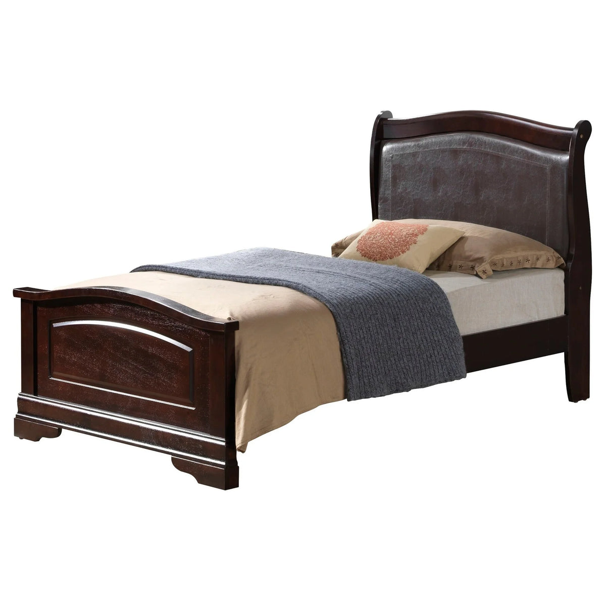 King Panel Bed in Cappuccino A515