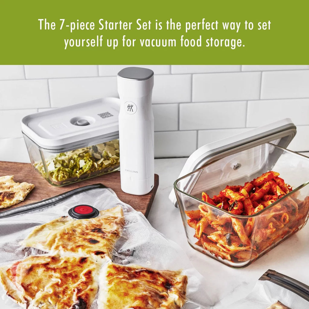 7 Pc Vacuum Sealer Starter Set with Glass Containers D3128