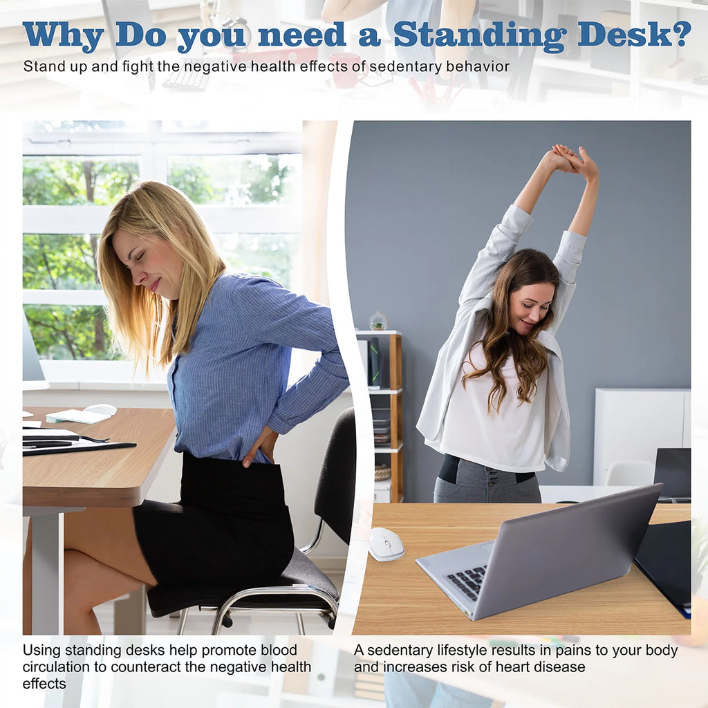 Electric Height Adjustable Standing Desk 63 x 24 Inches White Frame/Yellow Top X815