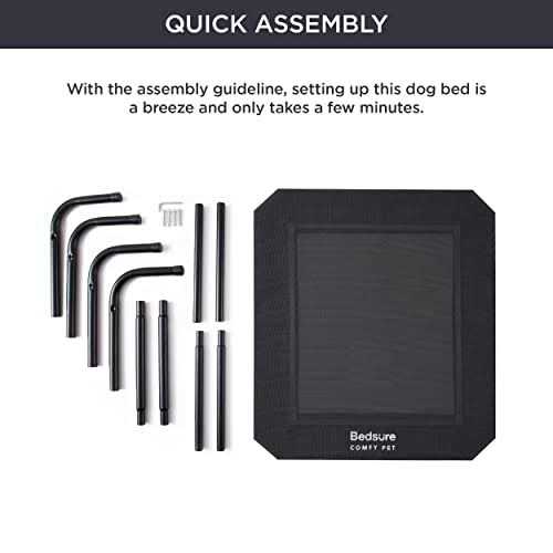 Large Elevated Cooling Outdoor Dog Bed U7963