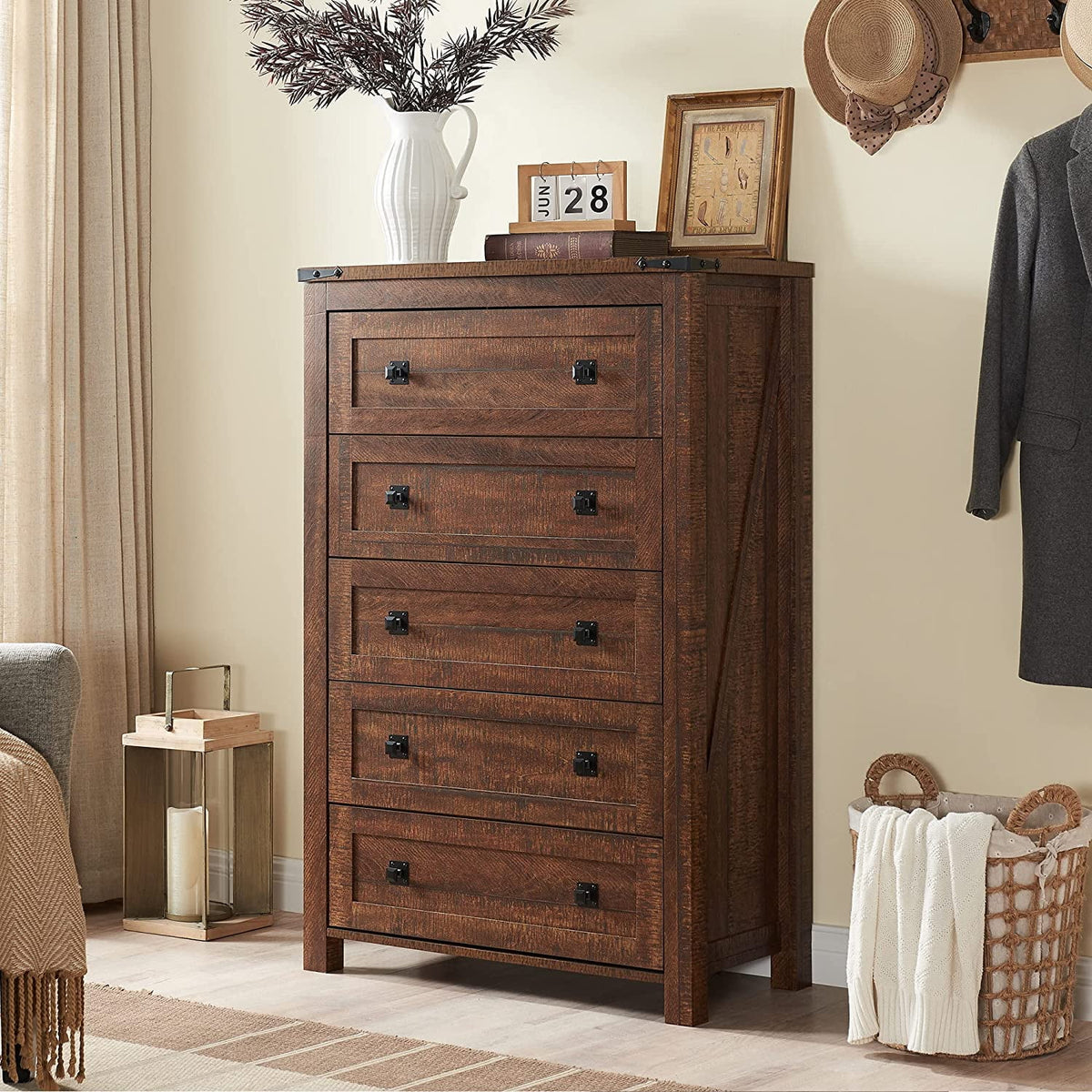 8 Drawer Wood Dresser W208
