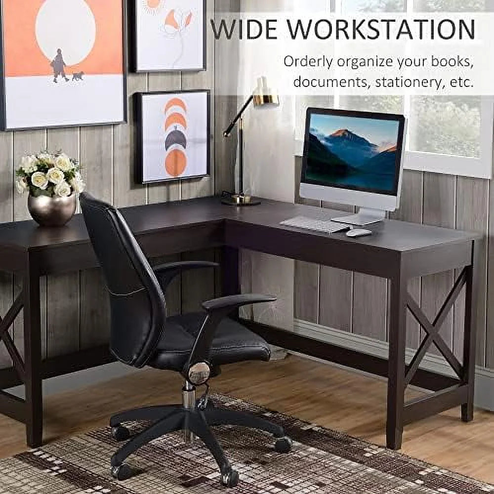 57" L-Shaped Corner Desk V751093