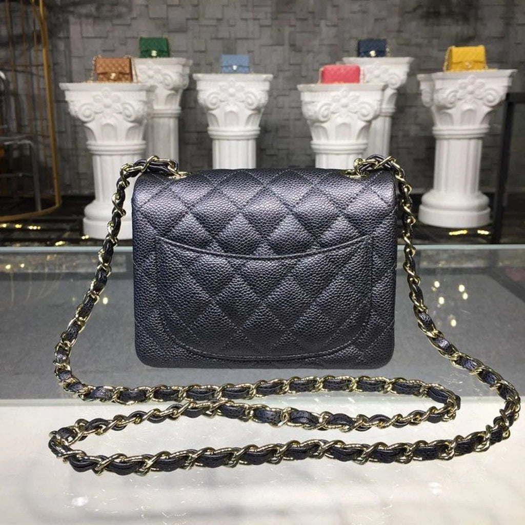 Black Caviar Mini Flap Bag T80689