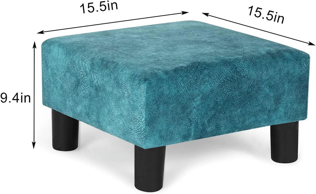 Blue Square Ottoman Footstool X14104