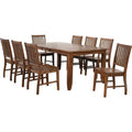 72 in. 9 Piece Extendable Dining Set S351