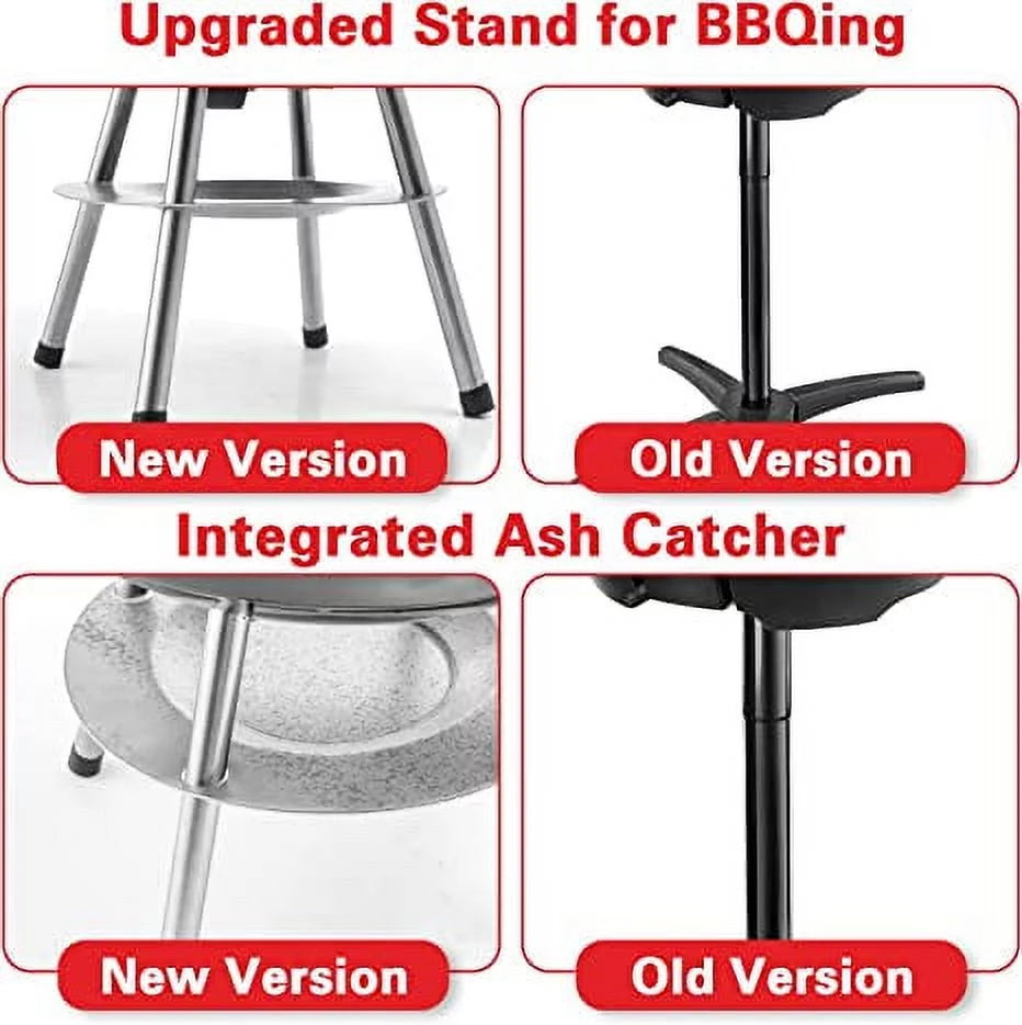Charcoal BBQ Grill Round with Legs N391