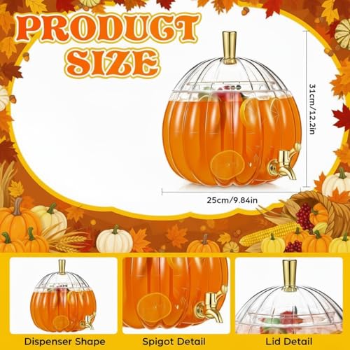 2 Pack 1.3 Gallon Plastic Beverage Dispenser with Spigot I819841