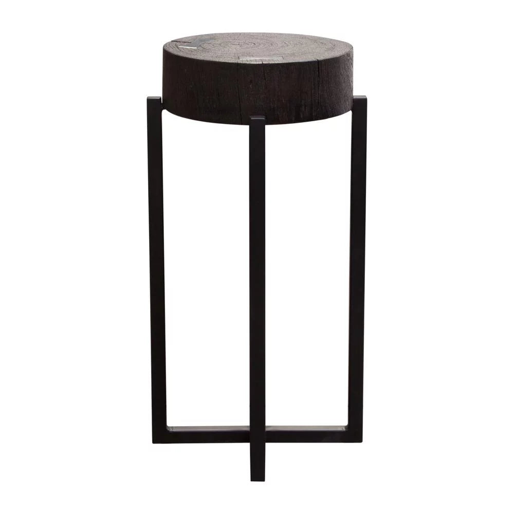 Espresso Accent Table with Mango Wood Top I66992