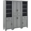 3Pc Pantry Set Distressed Gray U611