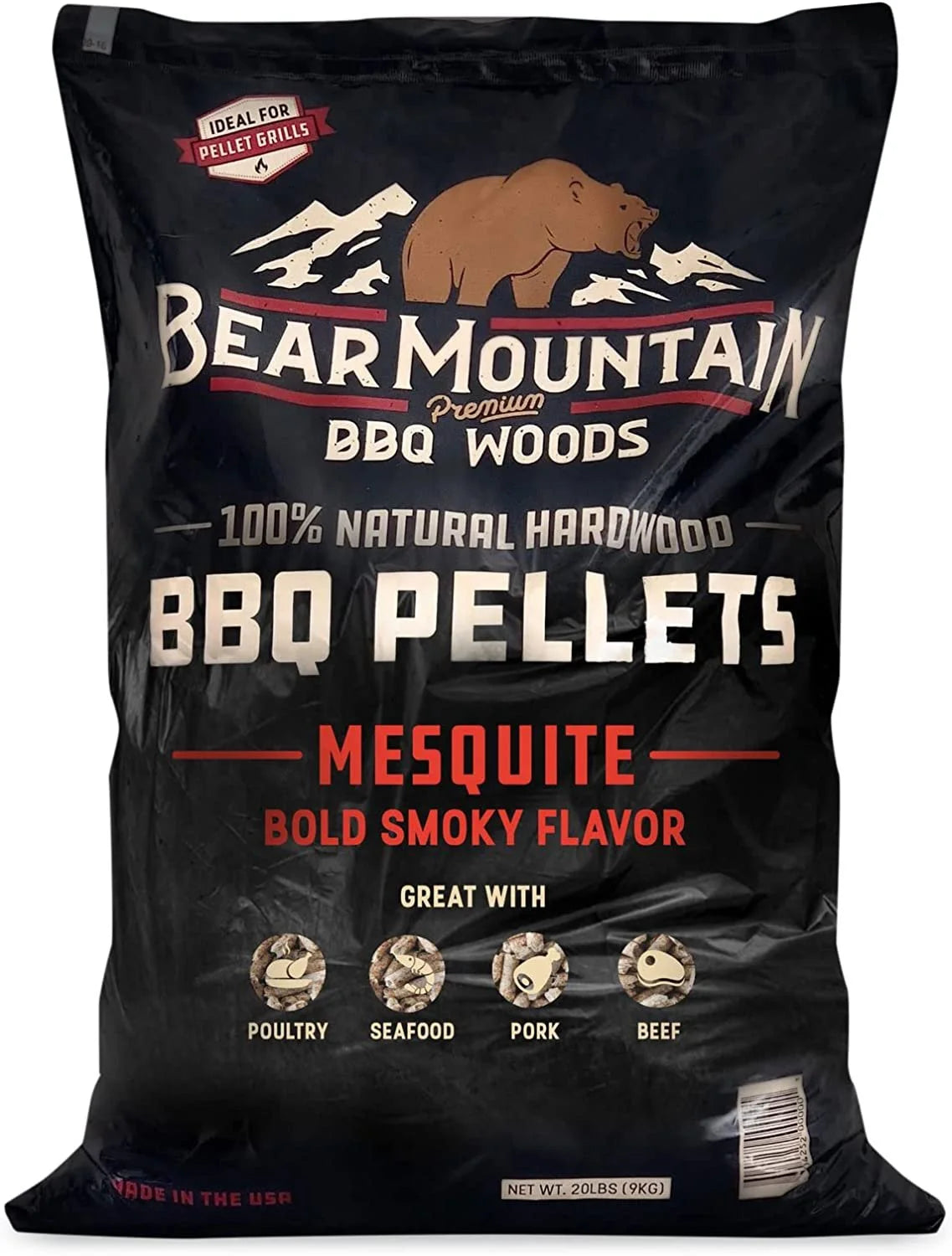 All Natural Hardwood Mesquite BBQ Smoker Pellets 3 Pack C9419