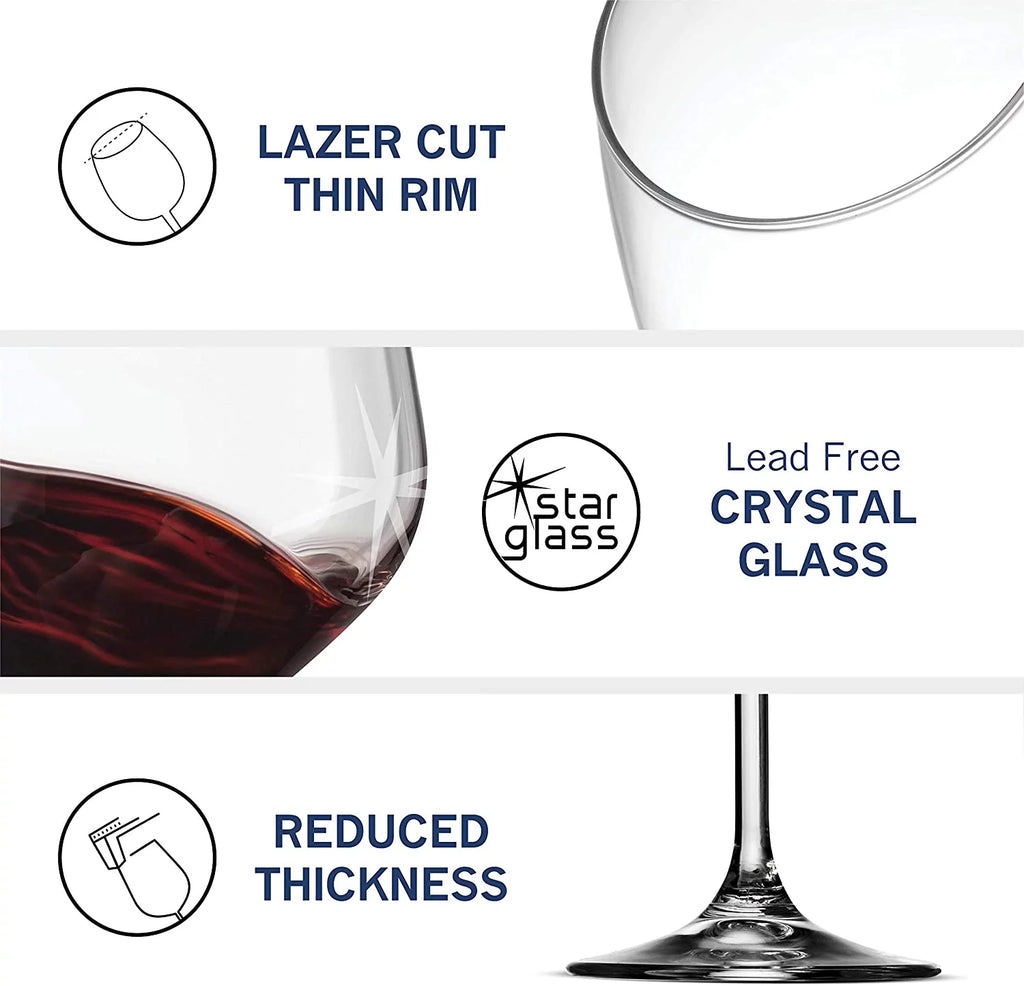 Red Wine Glasses Set of 4 S58967