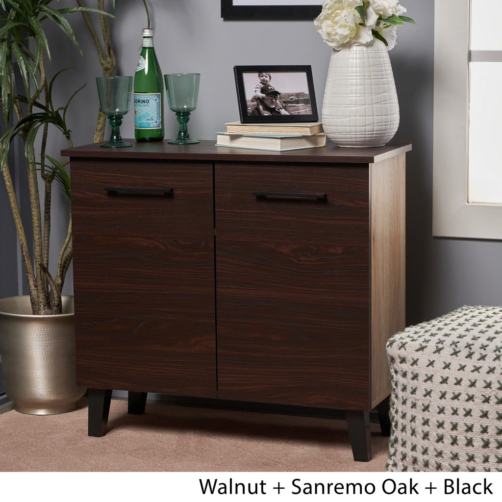 Walnut Finished Faux Wood Cabinet L526600