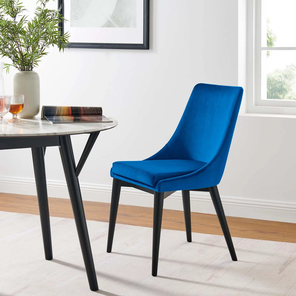 Blue Velvet Dining Chair D60087