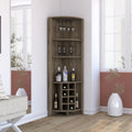 Dark Brown Corner Bar Cabinet N77941