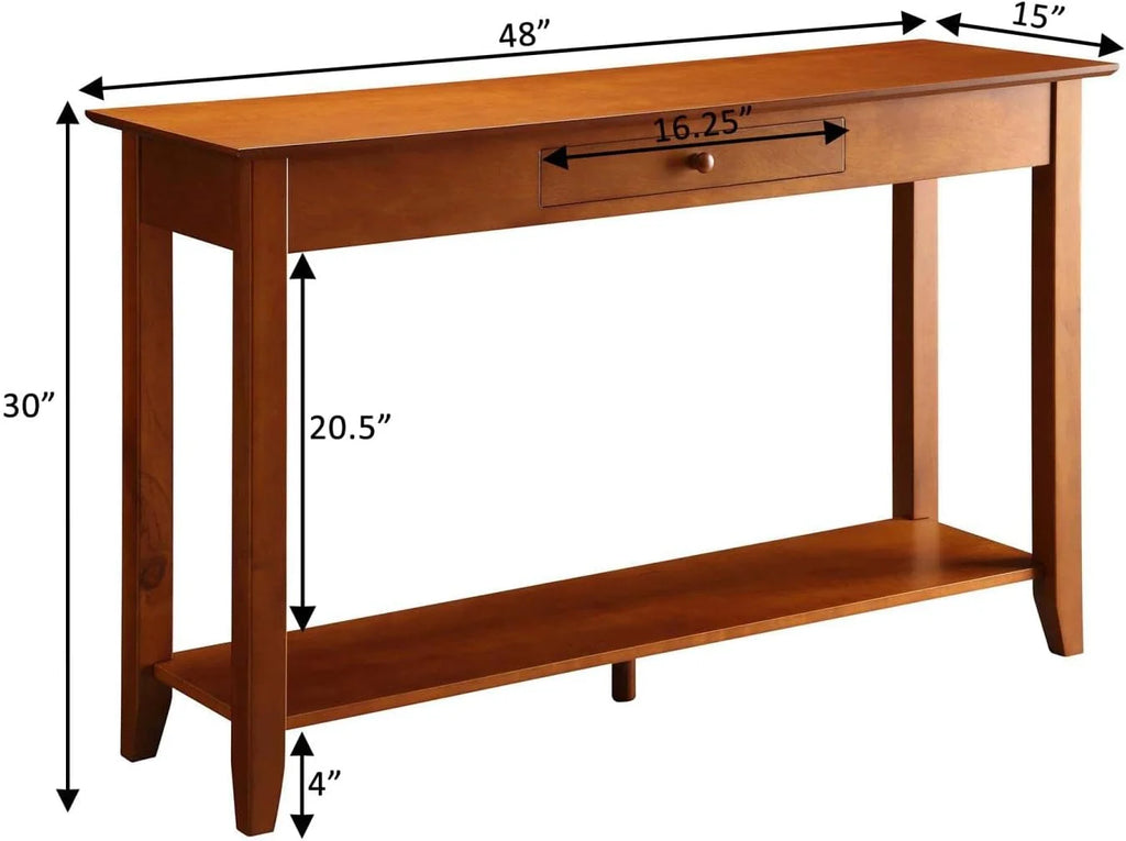 Cherry Console Table With Drawer Q4243