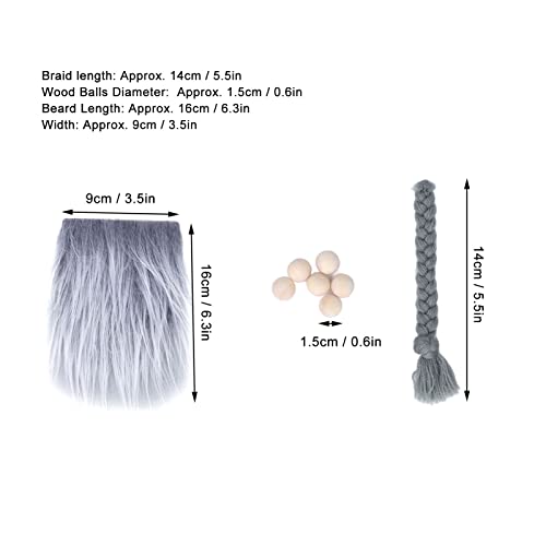 Gray Gnome Beard Makeup Hair Adhesives U88618