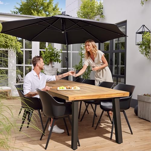Acacia Wood Dining Table with Iron Legs R617