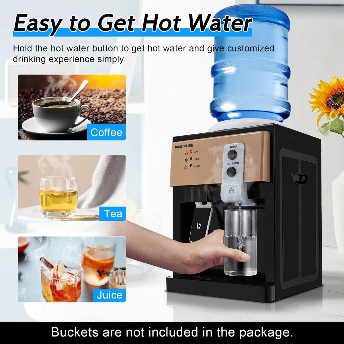 Black Electric Hot Cold Water Dispenser Y2193