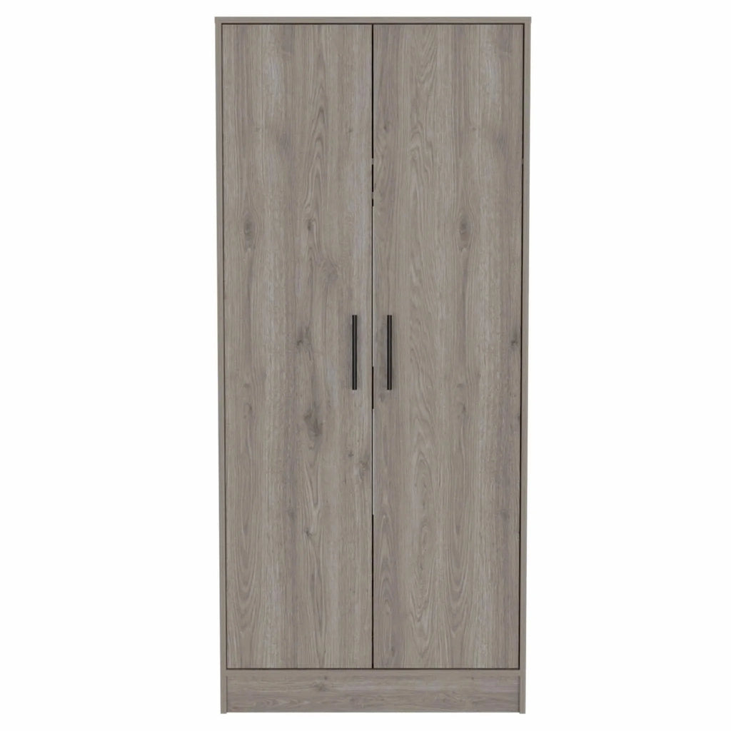 Light Grey Manufactured Wood Armoire O912252