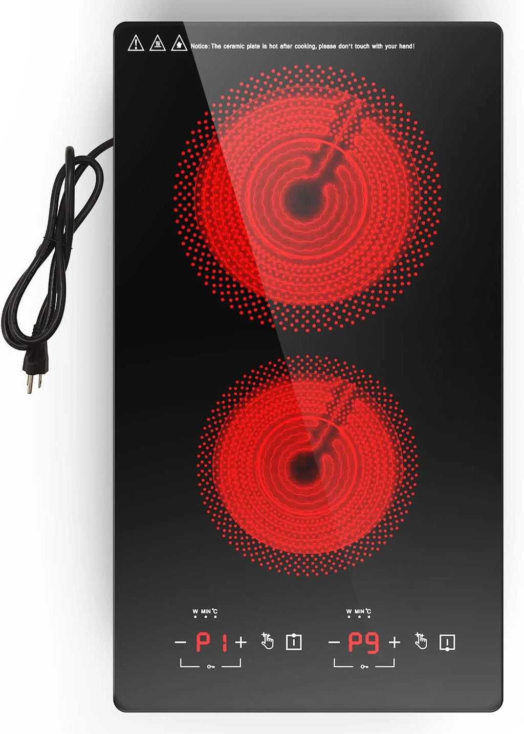 12 Inch 2 Burner Electric Cooktop S9248