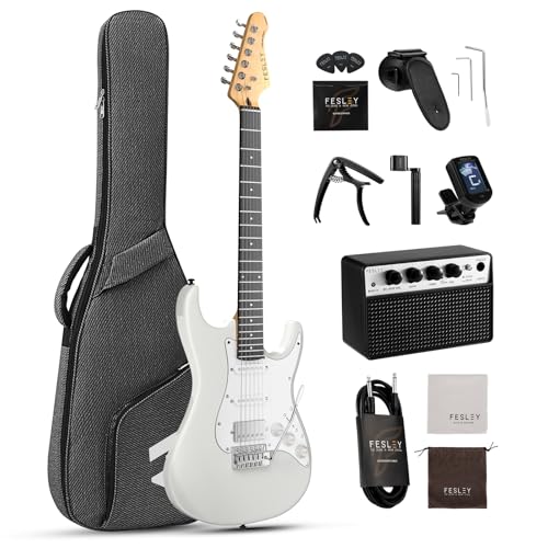 39 Inch HSS Pickup Full Size Solid Body Electric Guitar Kit with Amplifier E998021