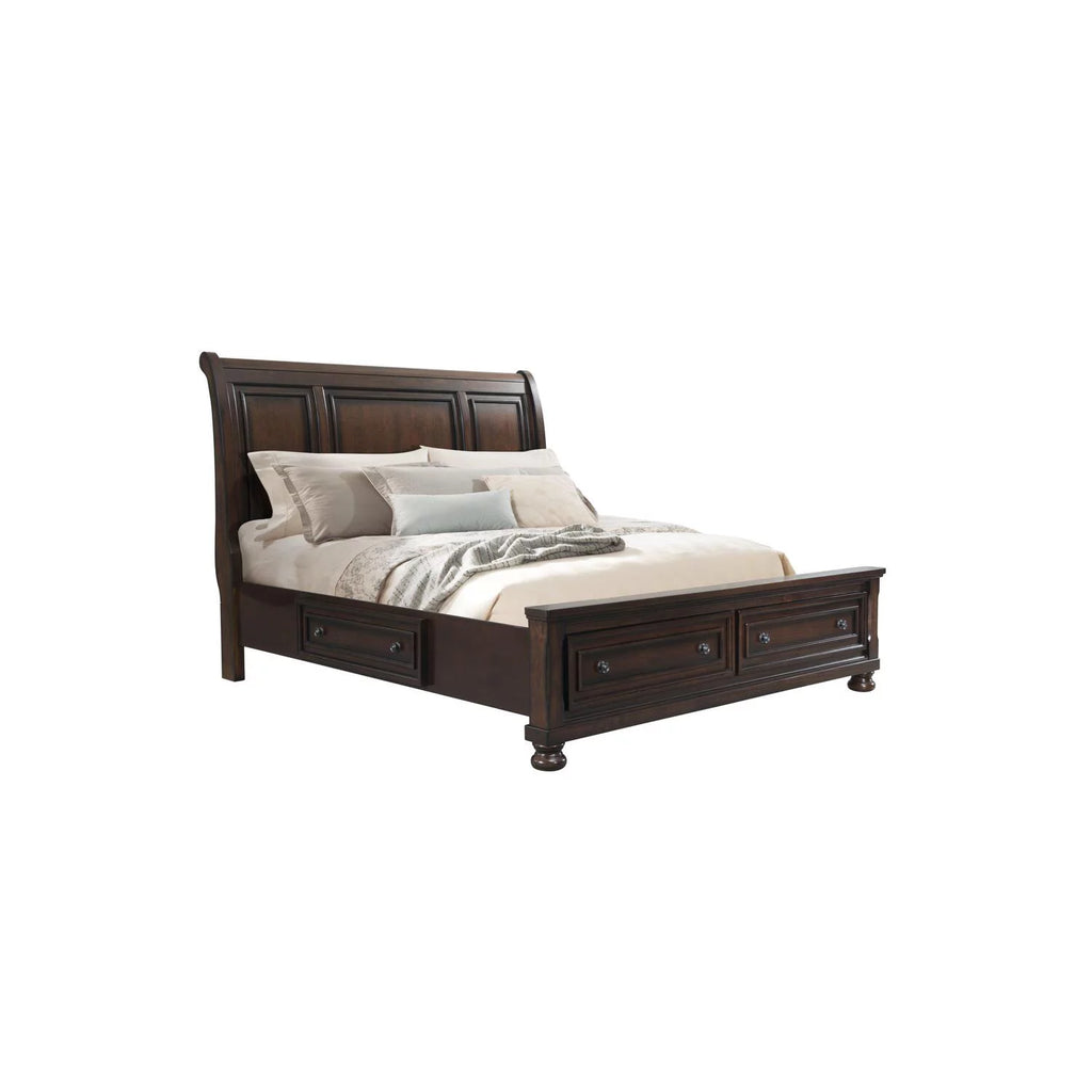 King Storage 6pc Bedroom Set Walnut O15749