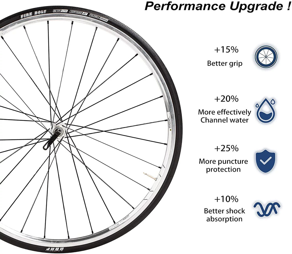 20 PACK 700x25c Foldable 60 TPI Road Bike Tire A393