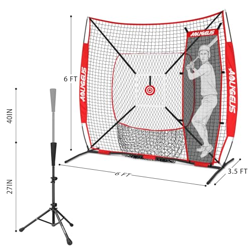 6'X6' Baseball Softball Practice Net with Batting Tee Z5886