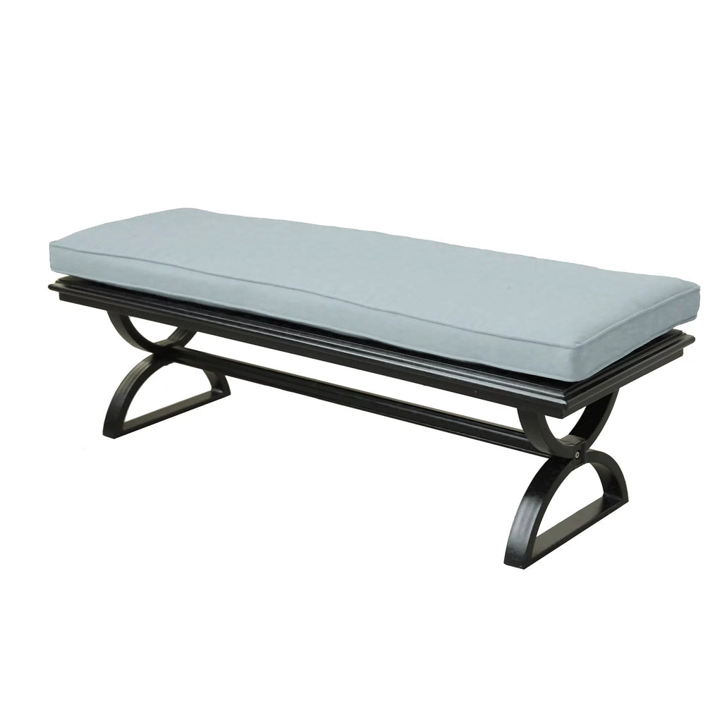 Aluminum Outdoor Dining Bench with Cushion I111300