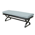 Aluminum Outdoor Dining Bench with Cushion I111300