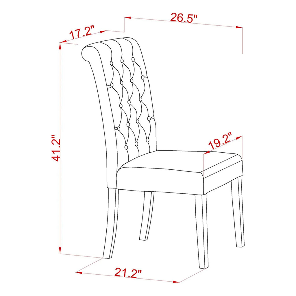 9 Pc Dining Set with Rectangle Table and 8 Chairs D590